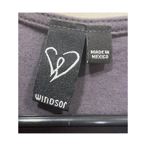 "Stay True" Windsor Rocker Motorcycle Concert Sleeveless Cropped Tee Sz L - Picture 3 of 6